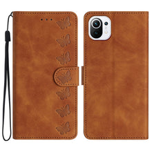 Load image into Gallery viewer, Seven Butterflies Embossed Leather Phone Case, For Xiaomi Redmi 13C 4G, For Xiaomi 13T, For Xiaomi Mi 11 Lite, For Xiaomi Redmi Note 12 Pro 5G Global, For Xiaomi Redmi Note 12 5G Global, For Xiaomi 13 Pro, For Xiaomi 13, For Xiaomi 12T / 12T Pro
