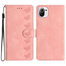 Load image into Gallery viewer, Seven Butterflies Embossed Leather Phone Case, For Xiaomi Redmi 13C 4G, For Xiaomi 13T, For Xiaomi Mi 11 Lite, For Xiaomi Redmi Note 12 Pro 5G Global, For Xiaomi Redmi Note 12 5G Global, For Xiaomi 13 Pro, For Xiaomi 13, For Xiaomi 12T / 12T Pro