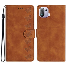 Load image into Gallery viewer, Seven Butterflies Embossed Leather Phone Case, For Xiaomi 11T / 11T Pro, For Xiaomi Redmi 10, For Xiaomi Mi 11 Ultra, For Xiaomi Mi 11 Pro, For Xiaomi Redmi Note 10 5G, For Xiaomi Redmi 9A, For Xiaomi Redmi 9, For Xiaomi Redmi 9C