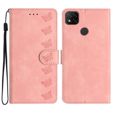 Load image into Gallery viewer, Seven Butterflies Embossed Leather Phone Case, For Xiaomi Redmi Note 9 5G / Note 9T, For Xiaomi Mi 10T Lite, For Xiaomi Mi 10T / 10T Pro, For Xiaomi Redmi 9A, For Xiaomi Redmi 9, For Xiaomi Redmi 9C, For Xiaomi Redmi Note 8T