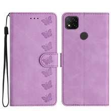 Load image into Gallery viewer, Seven Butterflies Embossed Leather Phone Case, For Xiaomi Redmi Note 9 5G / Note 9T, For Xiaomi Mi 10T Lite, For Xiaomi Mi 10T / 10T Pro, For Xiaomi Redmi 9A, For Xiaomi Redmi 9, For Xiaomi Redmi 9C, For Xiaomi Redmi Note 8T