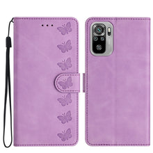 Load image into Gallery viewer, Seven Butterflies Embossed Leather Phone Case, For Xiaomi 11T / 11T Pro, For Xiaomi Redmi 10, For Xiaomi Mi 11 Ultra, For Xiaomi Mi 11 Pro, For Xiaomi Redmi Note 10 5G, For Xiaomi Redmi Note 10 4G, For Xiaomi Redmi Note 10 Pro, For Xiaomi Redmi K40