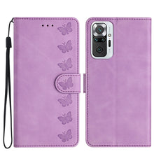 Load image into Gallery viewer, Seven Butterflies Embossed Leather Phone Case, For Xiaomi 11T / 11T Pro, For Xiaomi Redmi 10, For Xiaomi Mi 11 Ultra, For Xiaomi Mi 11 Pro, For Xiaomi Redmi Note 10 5G, For Xiaomi Redmi Note 10 4G, For Xiaomi Redmi Note 10 Pro, For Xiaomi Redmi K40