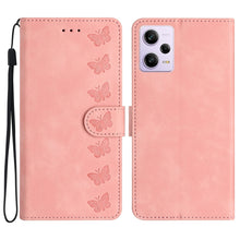 Load image into Gallery viewer, Seven Butterflies Embossed Leather Phone Case, For Xiaomi Redmi 13C 4G, For Xiaomi 13T, For Xiaomi Mi 11 Lite, For Xiaomi Redmi Note 12 Pro 5G Global, For Xiaomi Redmi Note 12 5G Global, For Xiaomi 13 Pro, For Xiaomi 13, For Xiaomi 12T / 12T Pro