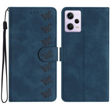 Load image into Gallery viewer, Seven Butterflies Embossed Leather Phone Case, For Xiaomi Redmi 13C 4G, For Xiaomi 13T, For Xiaomi Mi 11 Lite, For Xiaomi Redmi Note 12 Pro 5G Global, For Xiaomi Redmi Note 12 5G Global, For Xiaomi 13 Pro, For Xiaomi 13, For Xiaomi 12T / 12T Pro