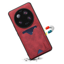 Load image into Gallery viewer, Denior PU Back Cover Card Slot Holder Phone Case, For Xiaomi 13 Ultra