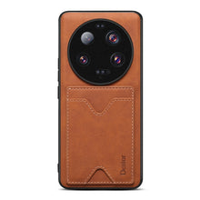 Load image into Gallery viewer, Denior PU Back Cover Card Slot Holder Phone Case, For Xiaomi 13 Ultra