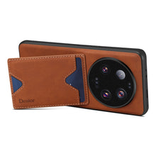Load image into Gallery viewer, Denior PU Back Cover Card Slot Holder Phone Case, For Xiaomi 13 Ultra