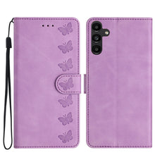 Load image into Gallery viewer, Seven Butterflies Embossed Leather Phone Case, For Samsung Galaxy A13 5G, For Samsung Galaxy A14 5G, For Samsung Galaxy A20 / A30, For Samsung Galaxy S24 5G, For Samsung Galaxy A05s, For Samsung Galaxy A20e, For Samsung Galaxy A20s                     ...