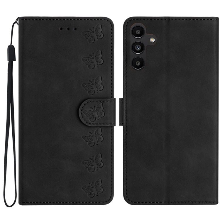 Seven Butterflies Embossed Leather Phone Case, For Samsung Galaxy A13 5G, For Samsung Galaxy A14 5G, For Samsung Galaxy A20 / A30, For Samsung Galaxy S24 5G, For Samsung Galaxy A05s, For Samsung Galaxy A20e, For Samsung Galaxy A20s                     ...