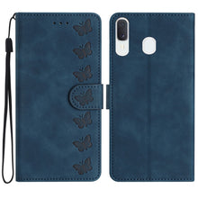 Load image into Gallery viewer, Seven Butterflies Embossed Leather Phone Case, For Samsung Galaxy A13 5G, For Samsung Galaxy A14 5G, For Samsung Galaxy A20 / A30, For Samsung Galaxy S24 5G, For Samsung Galaxy A05s, For Samsung Galaxy A20e, For Samsung Galaxy A20s                     ...