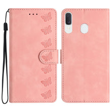 Load image into Gallery viewer, Seven Butterflies Embossed Leather Phone Case, For Samsung Galaxy A13 5G, For Samsung Galaxy A14 5G, For Samsung Galaxy A20 / A30, For Samsung Galaxy S24 5G, For Samsung Galaxy A05s, For Samsung Galaxy A20e, For Samsung Galaxy A20s                     ...