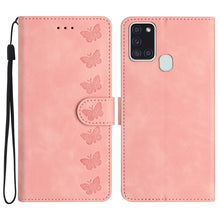 Load image into Gallery viewer, Seven Butterflies Embossed Leather Phone Case, For Samsung Galaxy A13 5G, For Samsung Galaxy A14 5G, For Samsung Galaxy A20 / A30, For Samsung Galaxy S24 5G, For Samsung Galaxy A05s, For Samsung Galaxy A20e, For Samsung Galaxy A20s                     ...