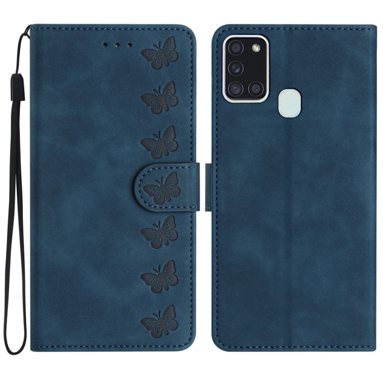 Seven Butterflies Embossed Leather Phone Case, For Samsung Galaxy A13 5G, For Samsung Galaxy A14 5G, For Samsung Galaxy A20 / A30, For Samsung Galaxy S24 5G, For Samsung Galaxy A05s, For Samsung Galaxy A20e, For Samsung Galaxy A20s                     ...