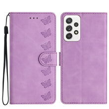 Load image into Gallery viewer, Seven Butterflies Embossed Leather Phone Case, For Samsung Galaxy A22 5G, For Samsung Galaxy A23 5G, For Samsung Galaxy A24 4G, For Samsung Galaxy A32 4G, For Samsung Galaxy A32 5G, For Samsung Galaxy A33 5G, For Samsung Galaxy A34, For Samsung Galaxy A40