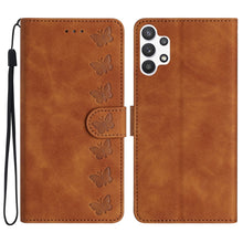 Load image into Gallery viewer, Seven Butterflies Embossed Leather Phone Case, For Samsung Galaxy A22 5G, For Samsung Galaxy A23 5G, For Samsung Galaxy A24 4G, For Samsung Galaxy A32 4G, For Samsung Galaxy A32 5G, For Samsung Galaxy A33 5G, For Samsung Galaxy A34, For Samsung Galaxy A40