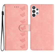 Load image into Gallery viewer, Seven Butterflies Embossed Leather Phone Case, For Samsung Galaxy A22 5G, For Samsung Galaxy A23 5G, For Samsung Galaxy A24 4G, For Samsung Galaxy A32 4G, For Samsung Galaxy A32 5G, For Samsung Galaxy A33 5G, For Samsung Galaxy A34, For Samsung Galaxy A40