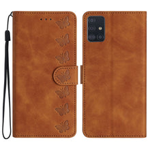 Load image into Gallery viewer, Seven Butterflies Embossed Leather Phone Case