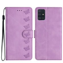 Load image into Gallery viewer, Seven Butterflies Embossed Leather Phone Case
