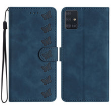 Load image into Gallery viewer, Seven Butterflies Embossed Leather Phone Case