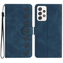 Load image into Gallery viewer, Seven Butterflies Embossed Leather Phone Case