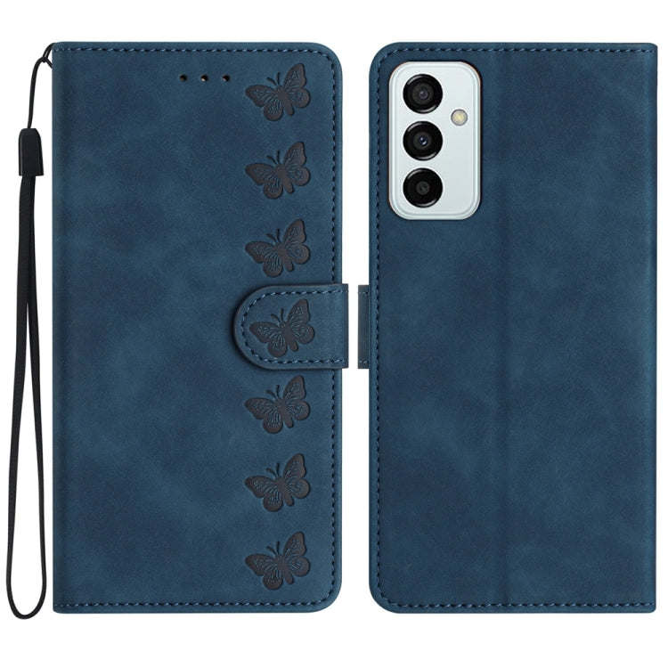 Seven Butterflies Embossed Leather Phone Case