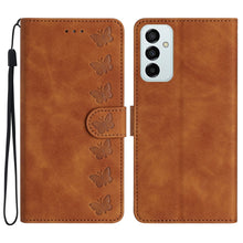 Load image into Gallery viewer, Seven Butterflies Embossed Leather Phone Case