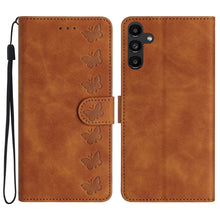 Load image into Gallery viewer, Seven Butterflies Embossed Leather Phone Case, For Samsung Galaxy A13 5G, For Samsung Galaxy A14 5G, For Samsung Galaxy A20 / A30, For Samsung Galaxy S24 5G, For Samsung Galaxy A05s, For Samsung Galaxy A20e, For Samsung Galaxy A20s                     ...