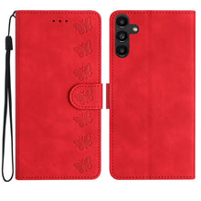 Load image into Gallery viewer, Seven Butterflies Embossed Leather Phone Case, For Samsung Galaxy A13 5G, For Samsung Galaxy A14 5G, For Samsung Galaxy A20 / A30, For Samsung Galaxy S24 5G, For Samsung Galaxy A05s, For Samsung Galaxy A20e, For Samsung Galaxy A20s                     ...