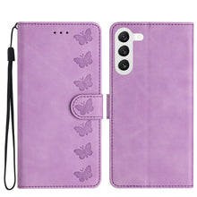Load image into Gallery viewer, Seven Butterflies Embossed Leather Phone Case, For Samsung Galaxy A13 5G, For Samsung Galaxy A14 5G, For Samsung Galaxy A20 / A30, For Samsung Galaxy S24 5G, For Samsung Galaxy A05s, For Samsung Galaxy A20e, For Samsung Galaxy A20s                     ...