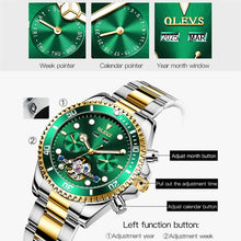 Load image into Gallery viewer, OLEVS 6605 Men Multifunctional Waterproof Mechanical Watch