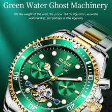 Load image into Gallery viewer, OLEVS 6605 Men Multifunctional Waterproof Mechanical Watch