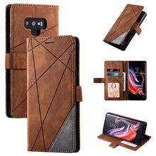 Load image into Gallery viewer, Skin Feel Splicing Horizontal Flip Leather Case with Holder &amp; Card Slots &amp; Wallet &amp; Photo Frame, For Samsung Galaxy Note9, For Samsung Galaxy Note 10, For Samsung Galaxy Note 10 Pro, For Samsung Galaxy S8 Plus, For Samsung Galaxy S9 Plus               ...