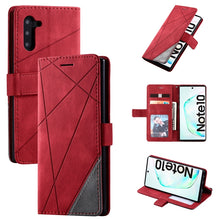 Load image into Gallery viewer, Skin Feel Splicing Horizontal Flip Leather Case with Holder &amp; Card Slots &amp; Wallet &amp; Photo Frame, For Samsung Galaxy Note9, For Samsung Galaxy Note 10, For Samsung Galaxy Note 10 Pro, For Samsung Galaxy S8 Plus, For Samsung Galaxy S9 Plus               ...