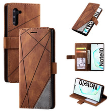 Load image into Gallery viewer, Skin Feel Splicing Horizontal Flip Leather Case with Holder &amp; Card Slots &amp; Wallet &amp; Photo Frame, For Samsung Galaxy Note9, For Samsung Galaxy Note 10, For Samsung Galaxy Note 10 Pro, For Samsung Galaxy S8 Plus, For Samsung Galaxy S9 Plus               ...