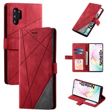 Load image into Gallery viewer, Skin Feel Splicing Horizontal Flip Leather Case with Holder &amp; Card Slots &amp; Wallet &amp; Photo Frame, For Samsung Galaxy Note9, For Samsung Galaxy Note 10, For Samsung Galaxy Note 10 Pro, For Samsung Galaxy S8 Plus, For Samsung Galaxy S9 Plus               ...