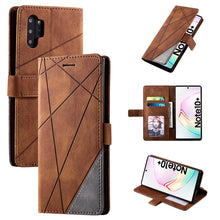 Load image into Gallery viewer, Skin Feel Splicing Horizontal Flip Leather Case with Holder &amp; Card Slots &amp; Wallet &amp; Photo Frame, For Samsung Galaxy Note9, For Samsung Galaxy Note 10, For Samsung Galaxy Note 10 Pro, For Samsung Galaxy S8 Plus, For Samsung Galaxy S9 Plus               ...