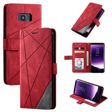 Load image into Gallery viewer, Skin Feel Splicing Horizontal Flip Leather Case with Holder &amp; Card Slots &amp; Wallet &amp; Photo Frame, For Samsung Galaxy Note9, For Samsung Galaxy Note 10, For Samsung Galaxy Note 10 Pro, For Samsung Galaxy S8 Plus, For Samsung Galaxy S9 Plus               ...
