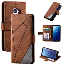 Load image into Gallery viewer, Skin Feel Splicing Horizontal Flip Leather Case with Holder &amp; Card Slots &amp; Wallet &amp; Photo Frame, For Samsung Galaxy Note9, For Samsung Galaxy Note 10, For Samsung Galaxy Note 10 Pro, For Samsung Galaxy S8 Plus, For Samsung Galaxy S9 Plus               ...