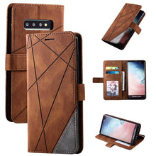 Load image into Gallery viewer, Skin Feel Splicing Horizontal Flip Leather Case with Holder &amp; Card Slots &amp; Wallet &amp; Photo Frame, For Samsung Galaxy Note9, For Samsung Galaxy Note 10, For Samsung Galaxy Note 10 Pro, For Samsung Galaxy S8 Plus, For Samsung Galaxy S9 Plus               ...