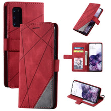 Load image into Gallery viewer, Skin Feel Splicing Horizontal Flip Leather Case with Holder &amp; Card Slots &amp; Wallet &amp; Photo Frame, For Samsung Galaxy S20, For Samsung Galaxy S20 Plus, For Samsung Galaxy S20 Ultra, For Samsung Galaxy S8, For Samsung Galaxy J6, For Samsung Galaxy A50    ...