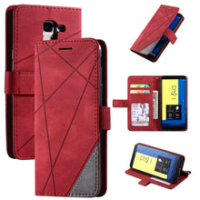 Load image into Gallery viewer, Skin Feel Splicing Horizontal Flip Leather Case with Holder &amp; Card Slots &amp; Wallet &amp; Photo Frame, For Samsung Galaxy S20, For Samsung Galaxy S20 Plus, For Samsung Galaxy S20 Ultra, For Samsung Galaxy S8, For Samsung Galaxy J6, For Samsung Galaxy A50    ...