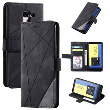 Load image into Gallery viewer, Skin Feel Splicing Horizontal Flip Leather Case with Holder &amp; Card Slots &amp; Wallet &amp; Photo Frame, For Samsung Galaxy S20, For Samsung Galaxy S20 Plus, For Samsung Galaxy S20 Ultra, For Samsung Galaxy S8, For Samsung Galaxy J6, For Samsung Galaxy A50    ...