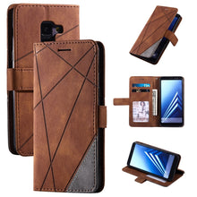 Load image into Gallery viewer, Skin Feel Splicing Horizontal Flip Leather Case with Holder &amp; Card Slots &amp; Wallet &amp; Photo Frame, For Samsung Galaxy S20, For Samsung Galaxy S20 Plus, For Samsung Galaxy S20 Ultra, For Samsung Galaxy S8, For Samsung Galaxy J6, For Samsung Galaxy A50    ...