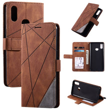 Load image into Gallery viewer, Skin Feel Splicing Horizontal Flip Leather Case with Holder &amp; Card Slots &amp; Wallet &amp; Photo Frame, For Samsung Galaxy S20, For Samsung Galaxy S20 Plus, For Samsung Galaxy S20 Ultra, For Samsung Galaxy S8, For Samsung Galaxy J6, For Samsung Galaxy A50    ...