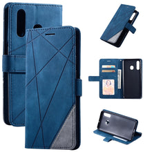 Load image into Gallery viewer, Skin Feel Splicing Horizontal Flip Leather Case with Holder &amp; Card Slots &amp; Wallet &amp; Photo Frame, For Samsung Galaxy A20, For Samsung Galaxy A20e