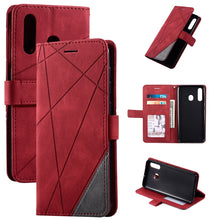 Load image into Gallery viewer, Skin Feel Splicing Horizontal Flip Leather Case with Holder &amp; Card Slots &amp; Wallet &amp; Photo Frame, For Samsung Galaxy A20, For Samsung Galaxy A20e