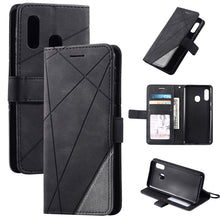 Load image into Gallery viewer, Skin Feel Splicing Horizontal Flip Leather Case with Holder &amp; Card Slots &amp; Wallet &amp; Photo Frame, For Samsung Galaxy A20, For Samsung Galaxy A20e