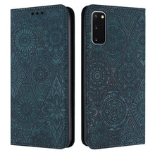 Load image into Gallery viewer, Ethnic Embossed Adsorption Leather Phone Case, For Samsung Galaxy S20, For Samsung Galaxy S20+, For Samsung Galaxy S20 FE, For Samsung Galaxy S20 Ultra, For Samsung Galaxy A02s 166mm, For Samsung Galaxy A03s 166mm, For Samsung Galaxy A12 5G            ...