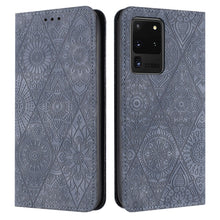 Load image into Gallery viewer, Ethnic Embossed Adsorption Leather Phone Case, For Samsung Galaxy S20, For Samsung Galaxy S20+, For Samsung Galaxy S20 FE, For Samsung Galaxy S20 Ultra, For Samsung Galaxy A02s 166mm, For Samsung Galaxy A03s 166mm, For Samsung Galaxy A12 5G            ...